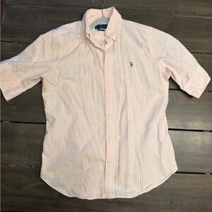 Ralph Lauren Light Pink Striped Button Down Shirt